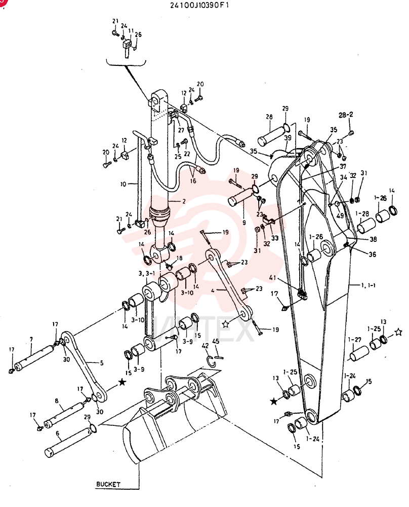 SHORT-ARM ASSY, 2.5M