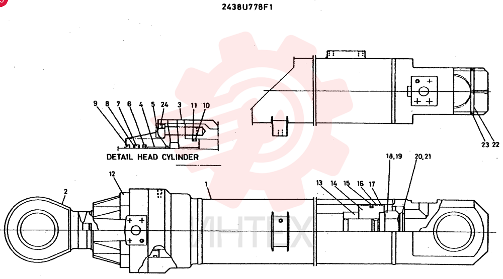 BUCKET CYLINDER 2438U778F1