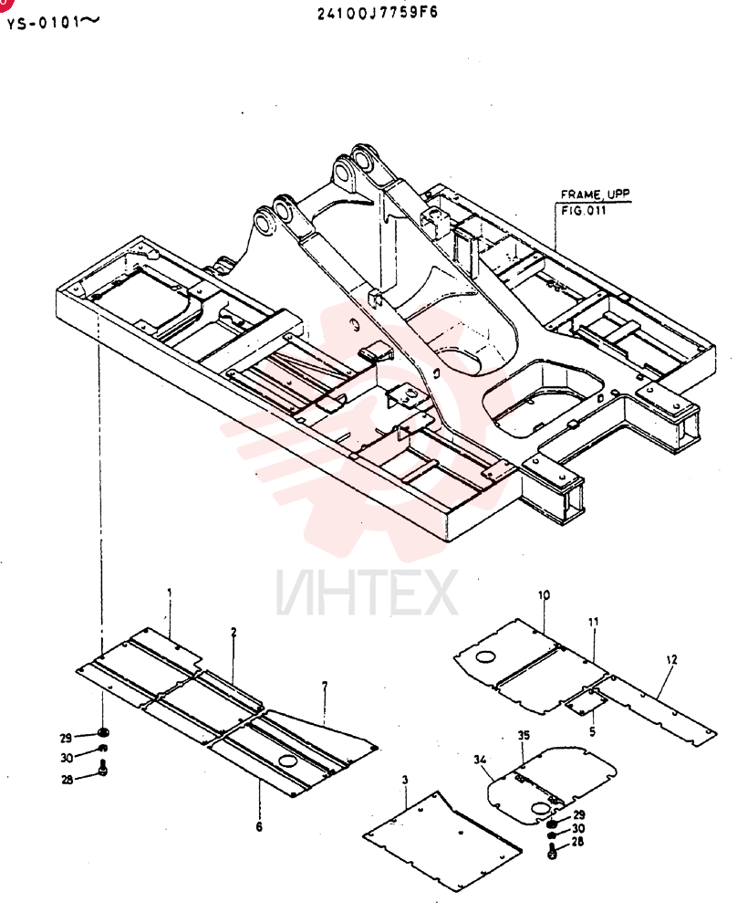 COVER ASSY, UNDER 24100J7759F6