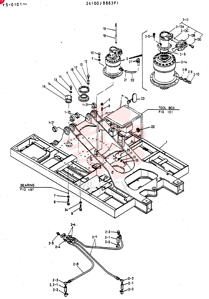 FRAME ASSY, UPP 24100J8863F1