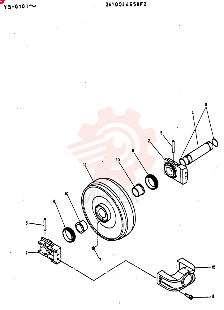 IDLER WHEEL 24100J4658F2