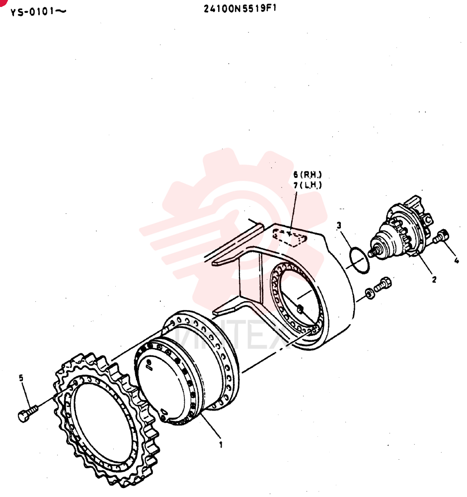 MOTOR ASSY,  PROPEL 24100N5519F1