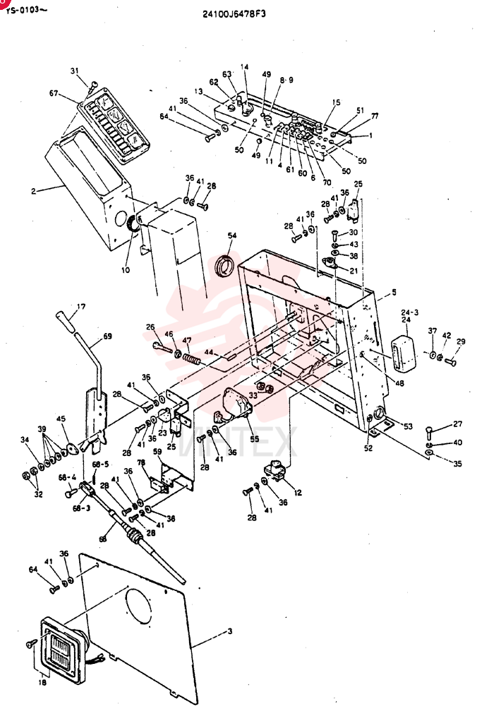 PANEL ASSY, INST 24100J6478F3