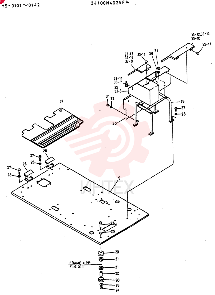 PLATE ASSY, FLOOR 24100N4025F14