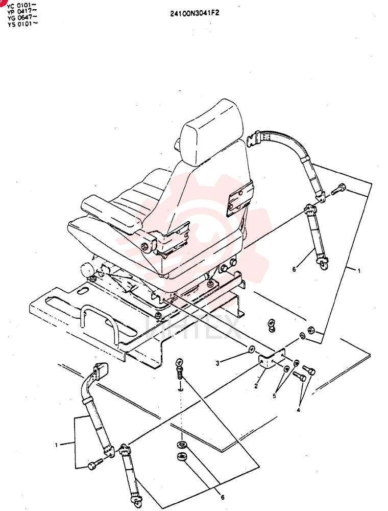 SEAT BELT 24100N3041F2