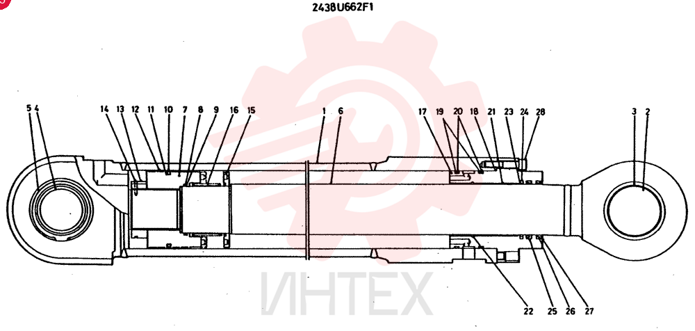 Схема (MD400LC) - EXCAVATOR BTW YS0101 - YS0200 (1/80-12/06) 2438U662F1
