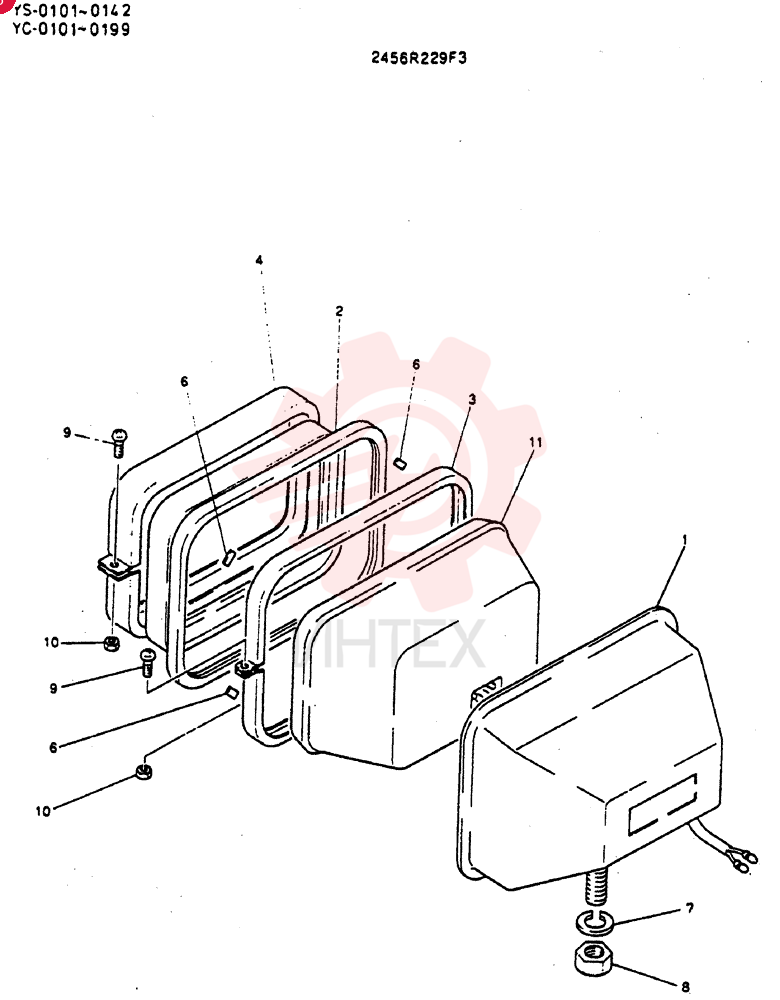 Схема (MD400LC) - EXCAVATOR BTW YS0101 - YS0200 (1/80-12/06) 2456R229F3