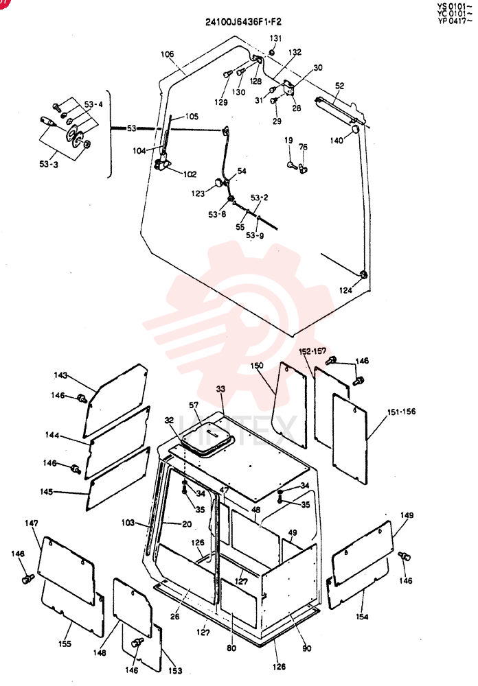 Схема (MD400LC) - EXCAVATOR BTW YS0101 - YS0200 (1/80-12/06) 24100J6436F1 (1)