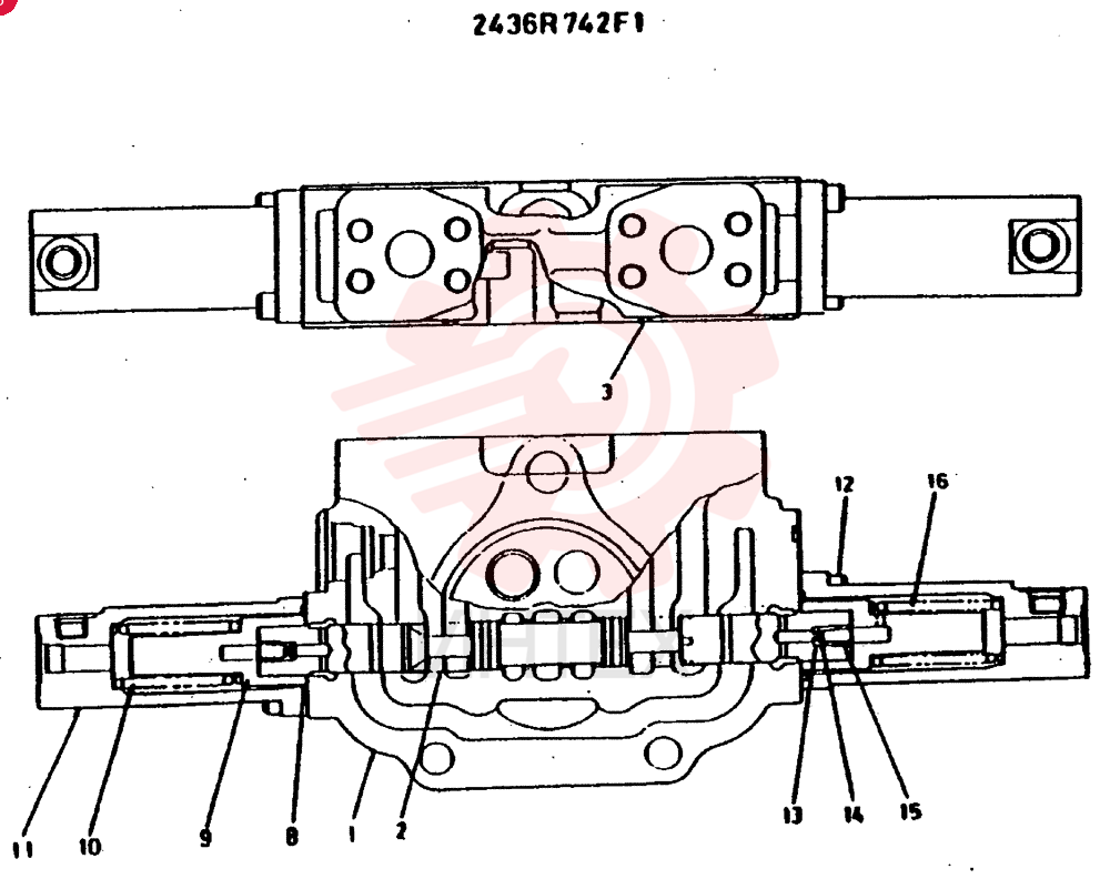 Схема (MD400LC) - EXCAVATOR BTW YS0101 - YS0200 (1/80-12/06) 2436R742F1