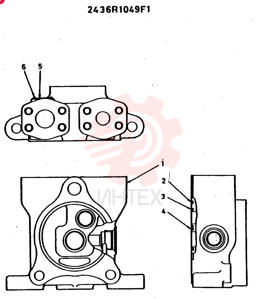 Схема (MD400LC) - EXCAVATOR BTW YS0101 - YS0200 (1/80-12/06) 2436R1049F1