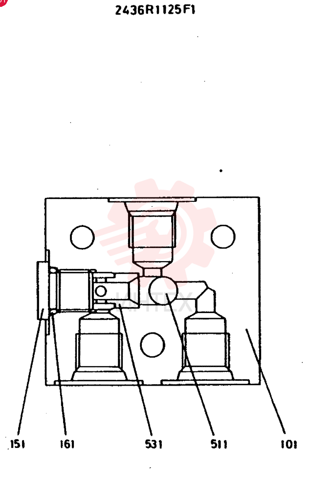 Схема (MD400LC) - EXCAVATOR BTW YS0101 - YS0200 (1/80-12/06) 2436R1125F1