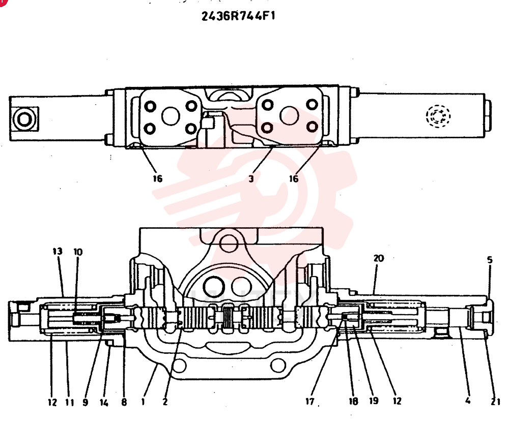 SPOOL   ASSY CONSITS OF THE FOLLOWING PARTS 2434R744F1