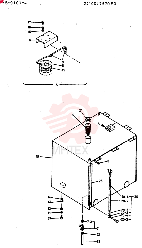TANK ASSY, FUEL 24100J7670F3