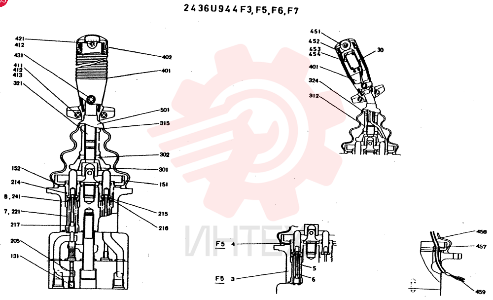 VALVE ASSY, PILOT CONSITS OF THE FOLLOWING PARTS 2436U944F3. F5.F6.F7