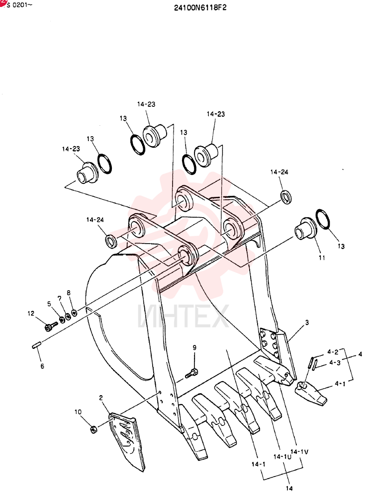 BUCKET ASSY, 1.4M3