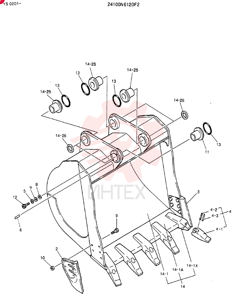 BUCKET ASSY, 2.0M5