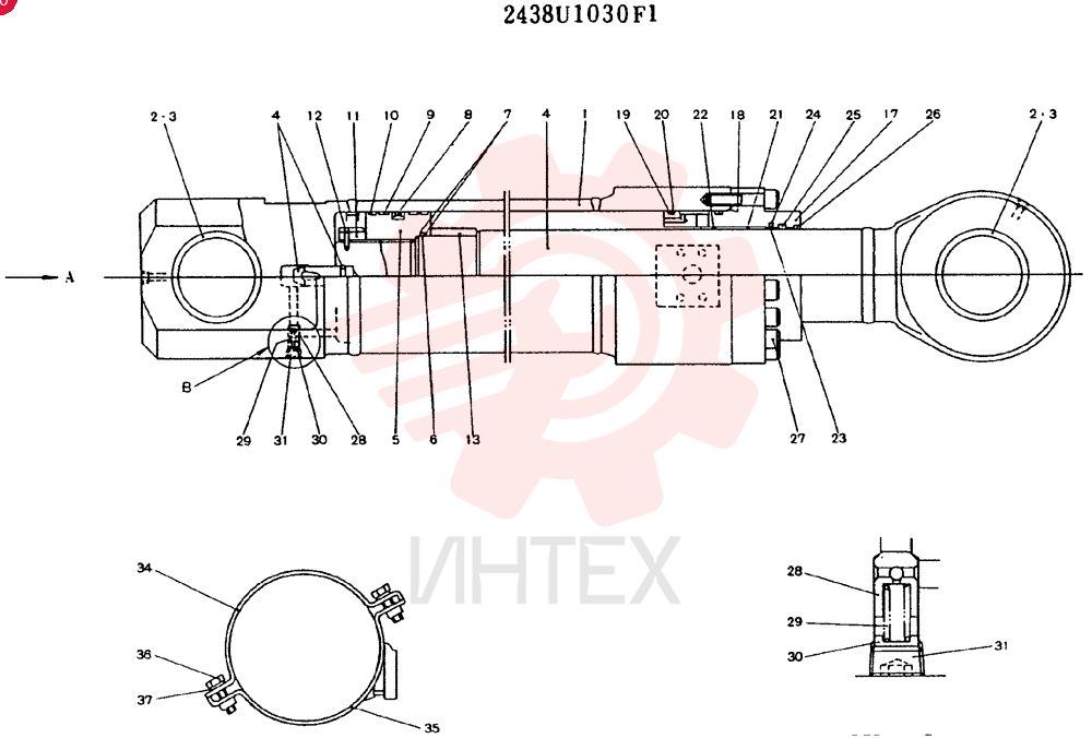 CYLINDER 2438U1030F1