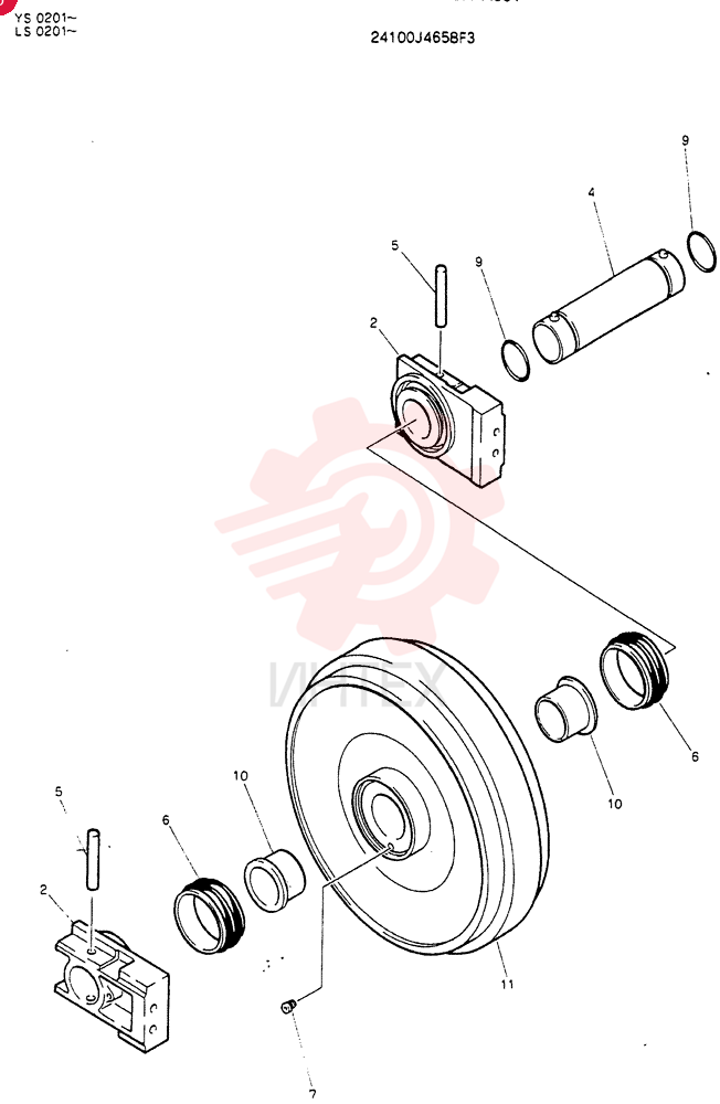 IDLER WHEEL 24100J4658F3