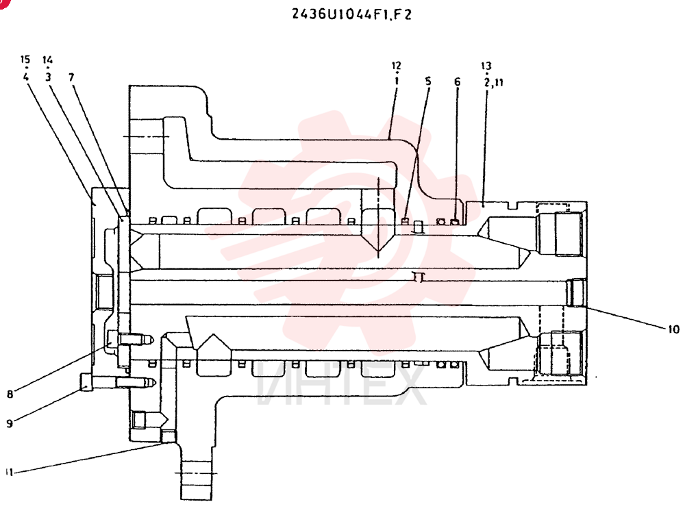 JOINT ASSY,SWIVEL CONSISTS OF THE FOLLOWING PARTS 2436U1044F1