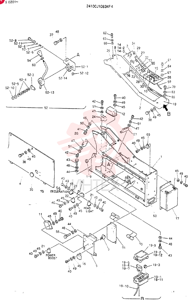 PANEL ASSY, INST 24100J10834F4