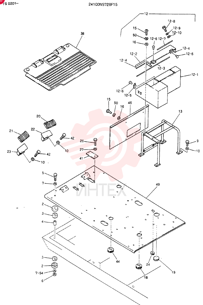 PLATE ASSY, FLOOR 24100N5728F15