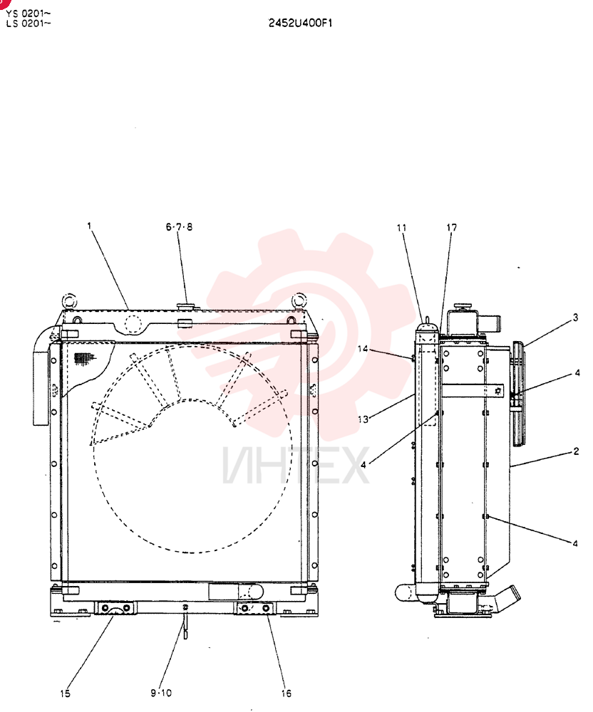 RADIATOR 2452U400F1