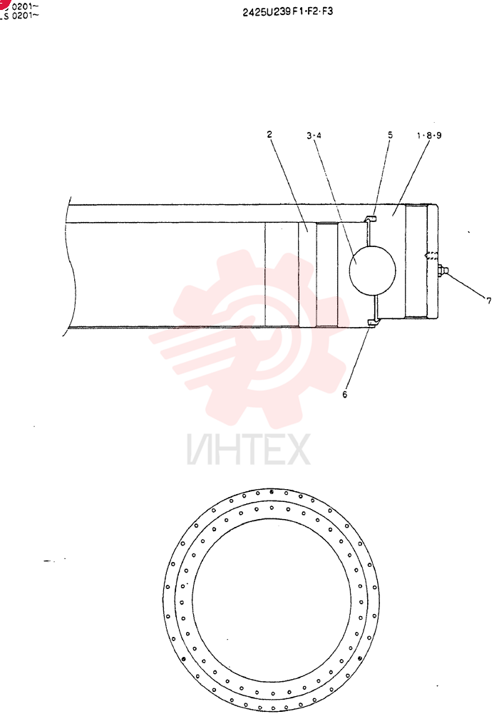Схема (MD450BLC) - EXCAVATOR BTW TS0201 - TS0394 (1/80-12/06) 2425U239F1