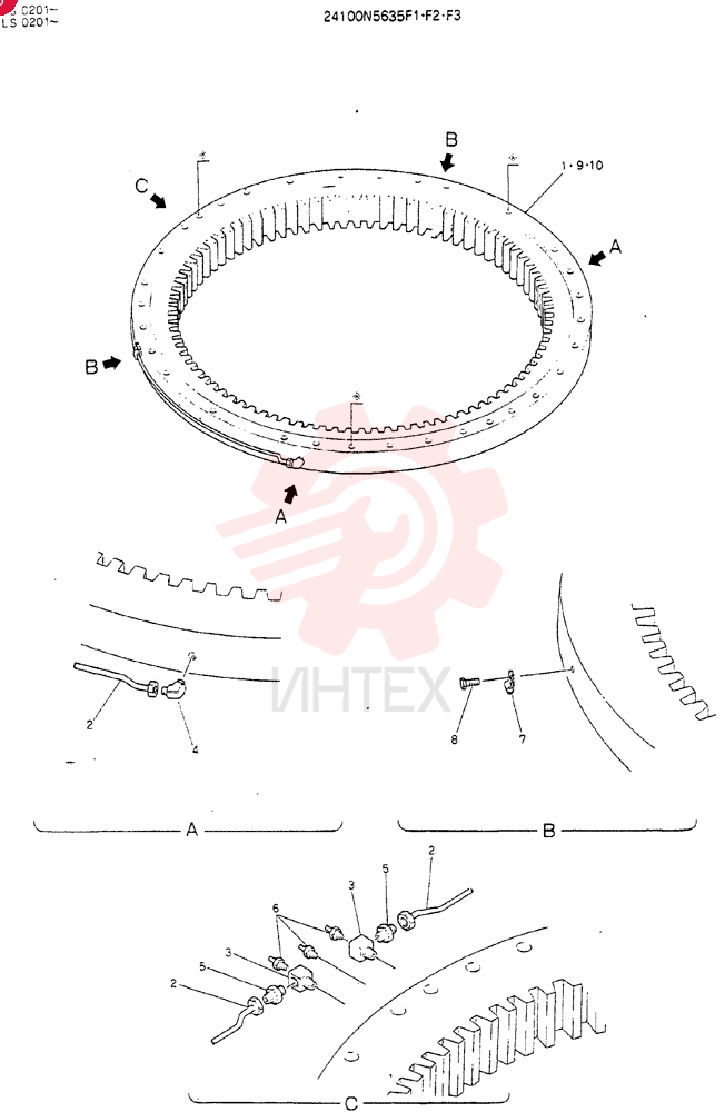 Схема (MD450BLC) - EXCAVATOR BTW TS0201 - TS0394 (1/80-12/06) 24100N5635F1