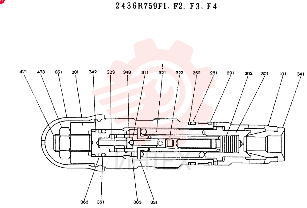VALVE PRESSURE RELIE 2436R759F1