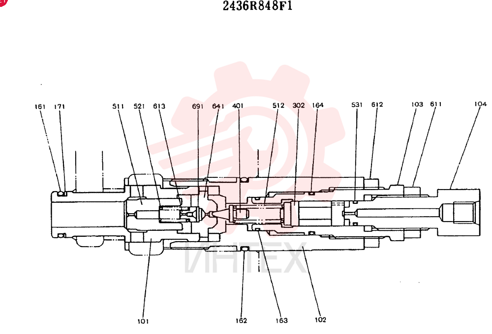 VALVE PRESSURE RELIE 2436R848F1