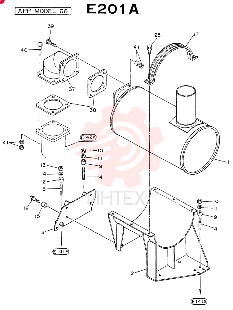 Схема (NE6(T)04) - NISSAN DIESEL ENGINE (1/86-12/98) 66 (3)
