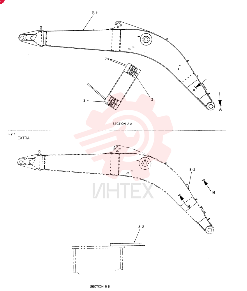 BOOM, HOE 5.05M (EXTRA) YB02B00010F7 (1)