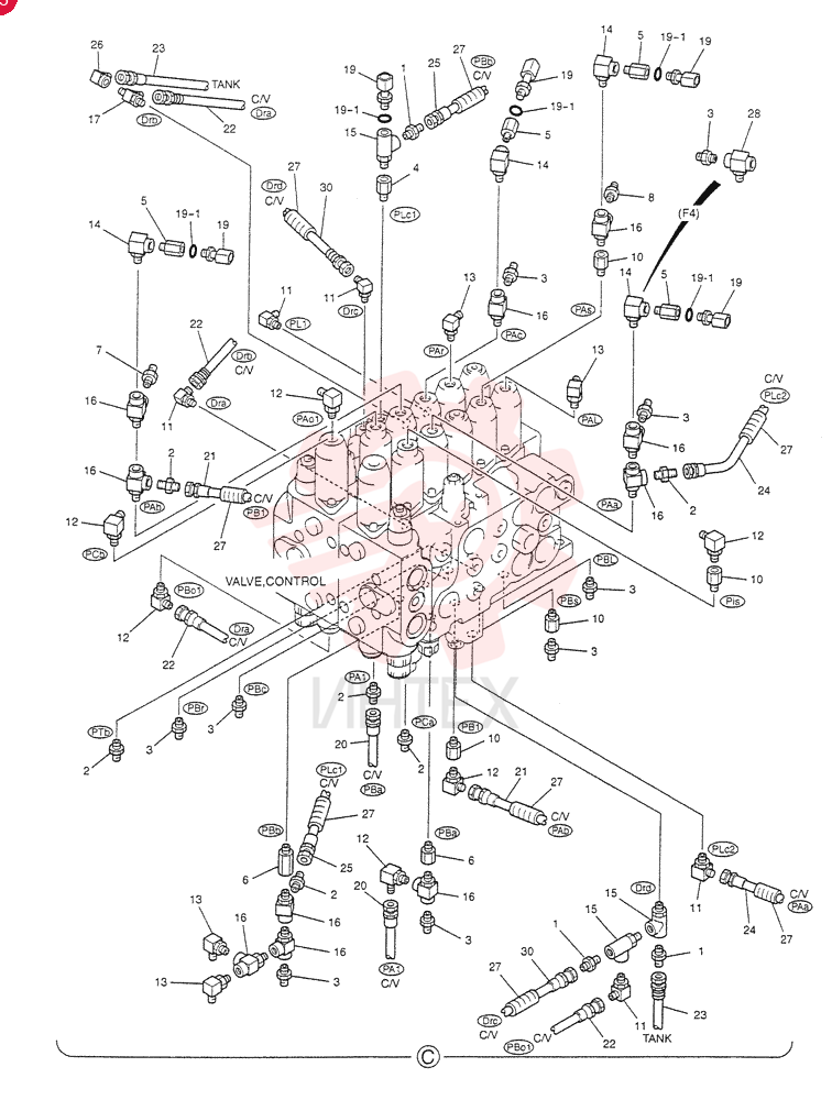 CONTROL LINES,MAIN (BOOM SAFETY) YB06H00004F3 (2)