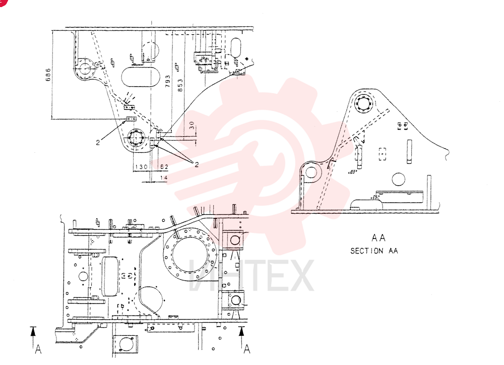 FRAME, UPP YB52F00016P1