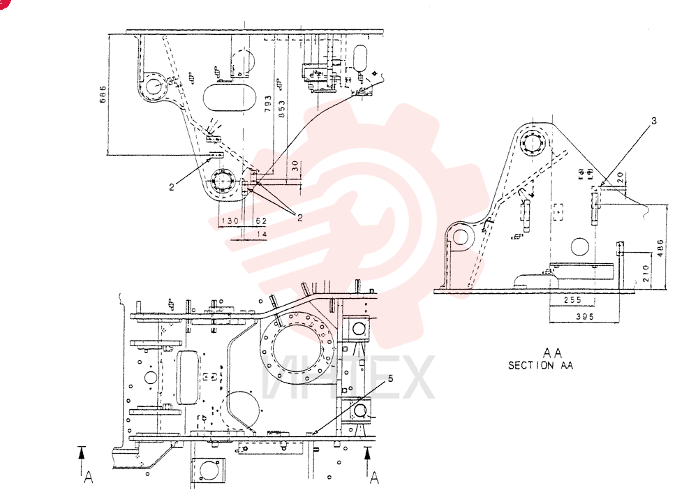 FRAME, UPP YB52F00014P1 (1)