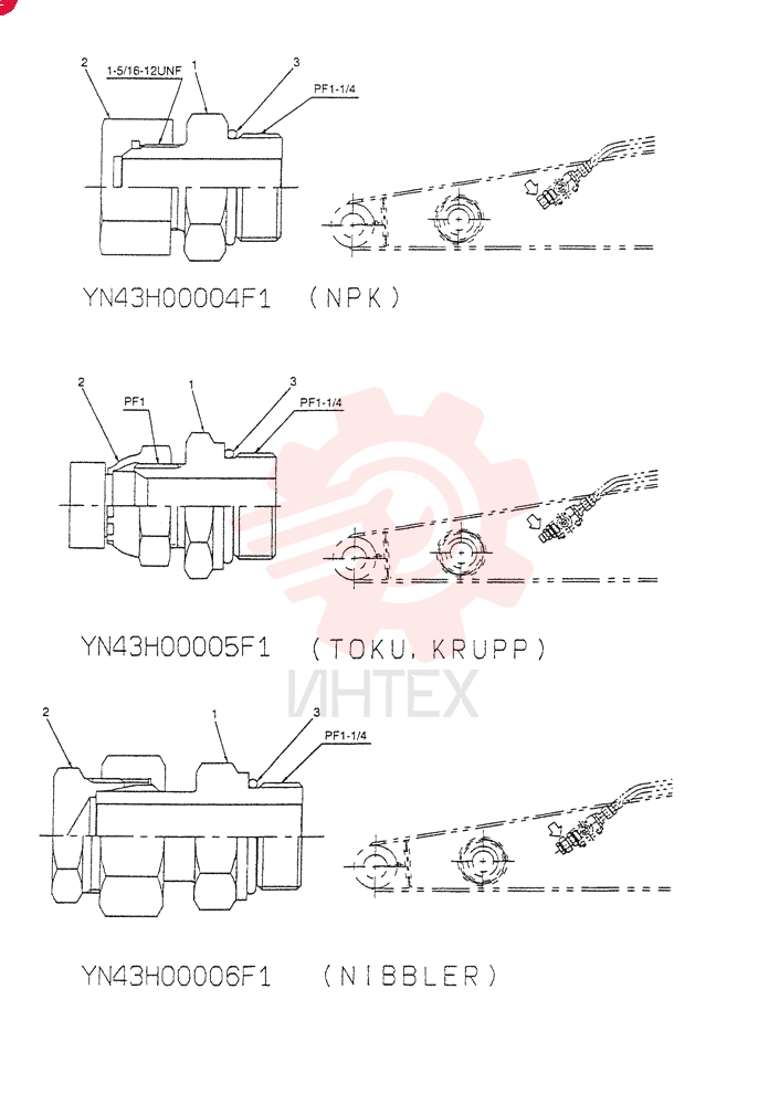 HYD CONNECTOR YN43H00004F1