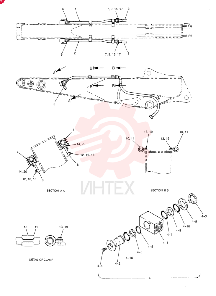 HYD LINES, ARM 2.6M YB43H00002F1