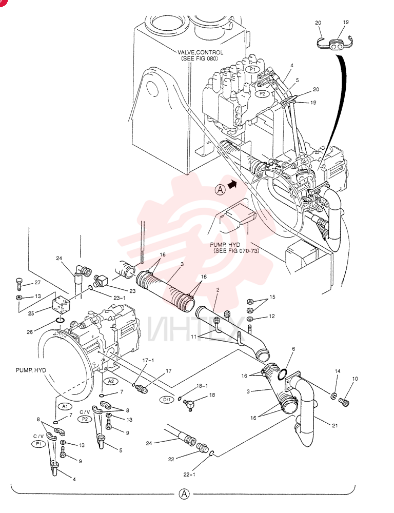 HYD LINES, PUMP YB30H00002F2