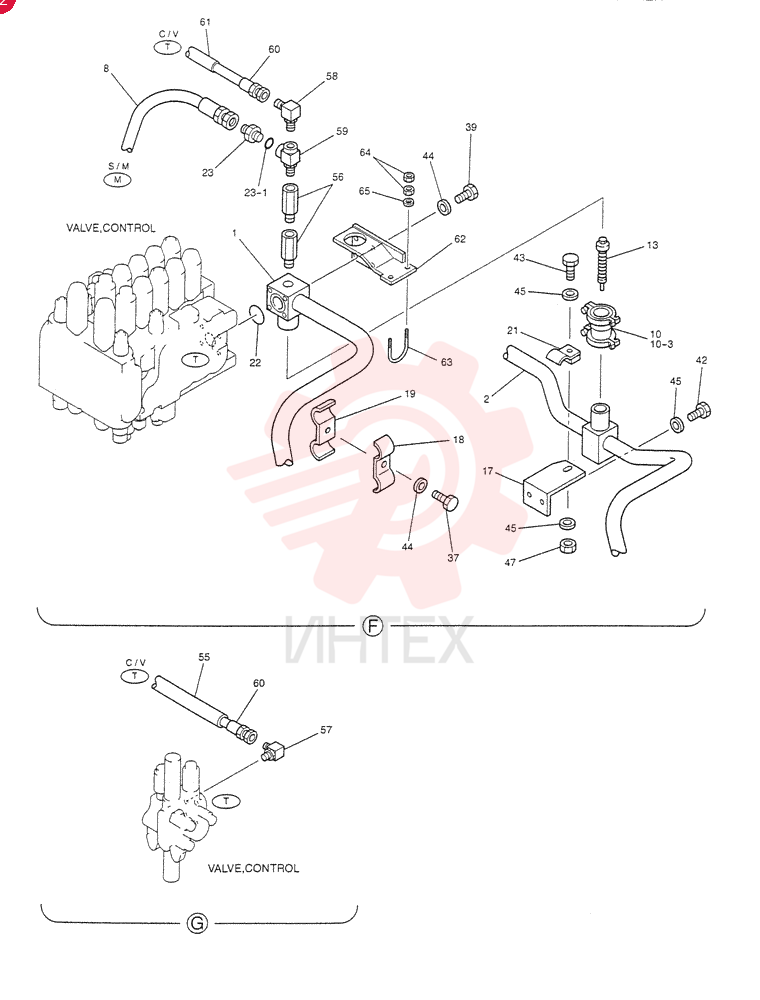 HYD LINES, RETURN (EXTRA) YB32H00003F3 (3)