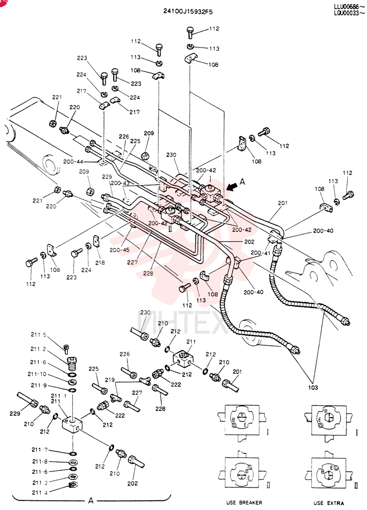 ARM ASSY, 2.5M 24100J15932F5 (1)