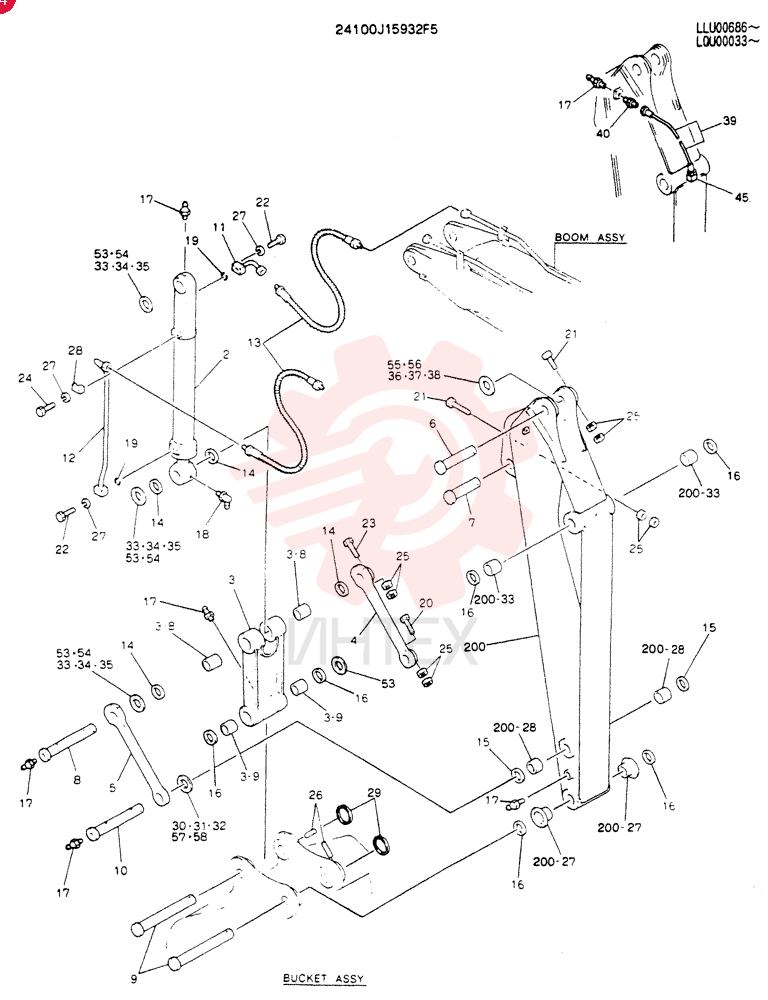 ARM ASSY, 2.5M 24100J15932F5 (2)