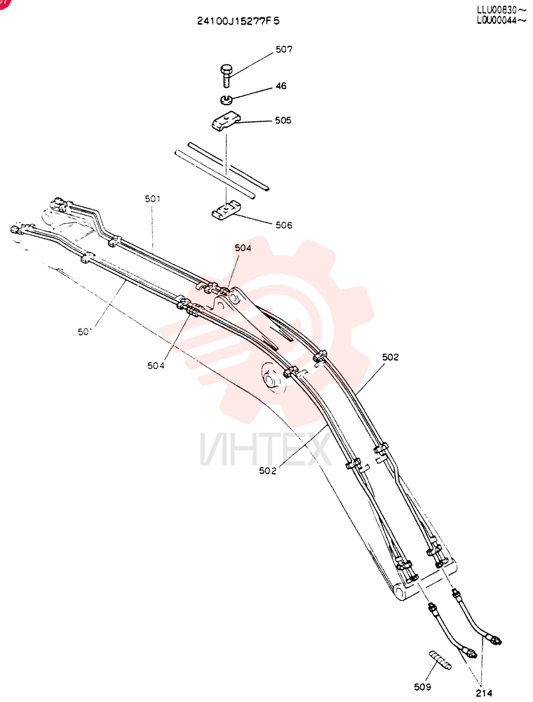 BOOM ASSY,6.02M 24100J15277F5 (1)