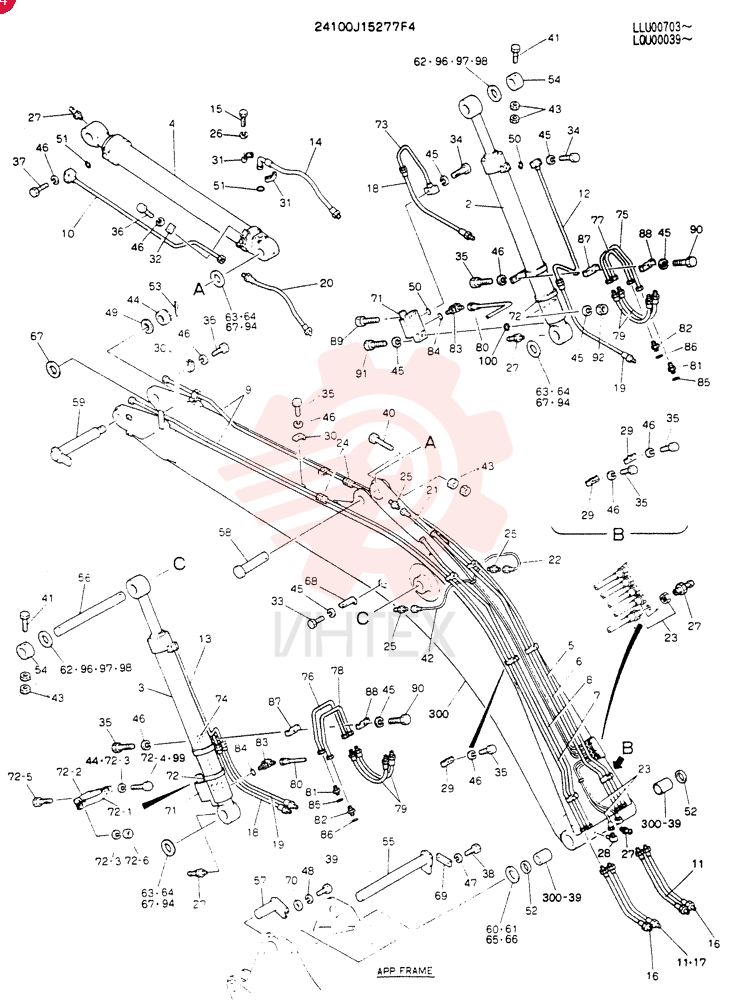 BOOM ASSY,. 6. 02M 24100J15277F4 (2)