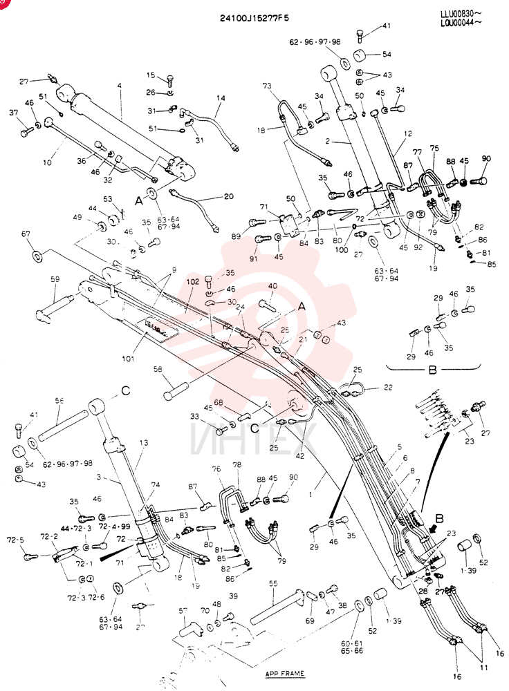 BOOM ASSY,6.02M 24100J15277F5 (2)