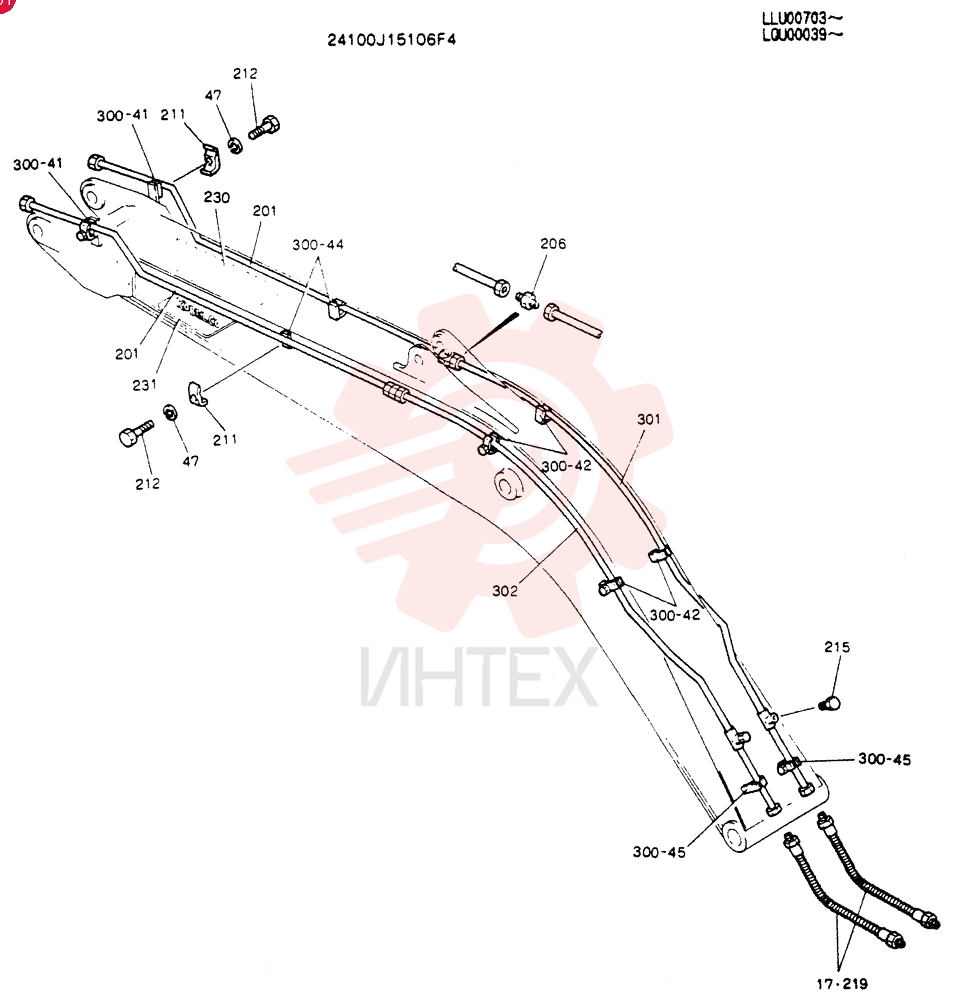 BOOM ASSY, 6.02M 24100J15106F4 (1)