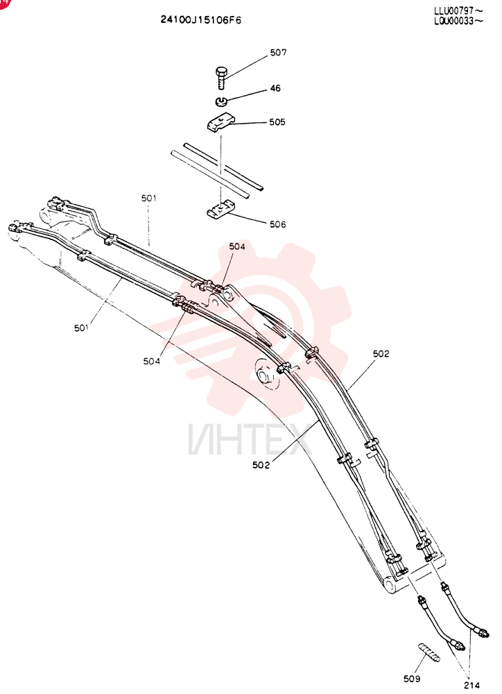BOOM ASSY, 6. 02M 24100J15106F6 (1)