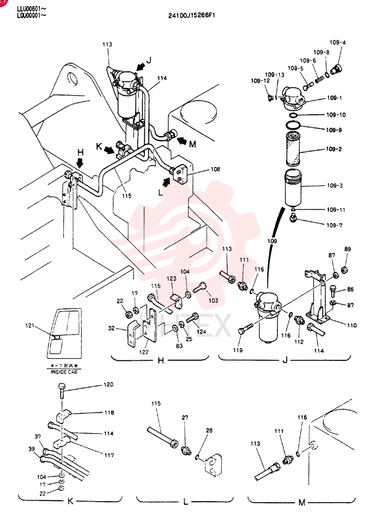 HYD LINES,UPP 24100J15266F1 (1)