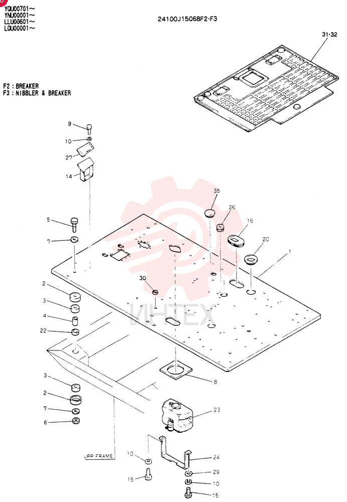 PLATE ASSY,FLOOR 24100J15068F2