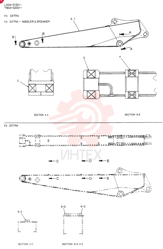 ARM ASSY, 2. 6M (EXTRA) YB12B00013F3 (2)