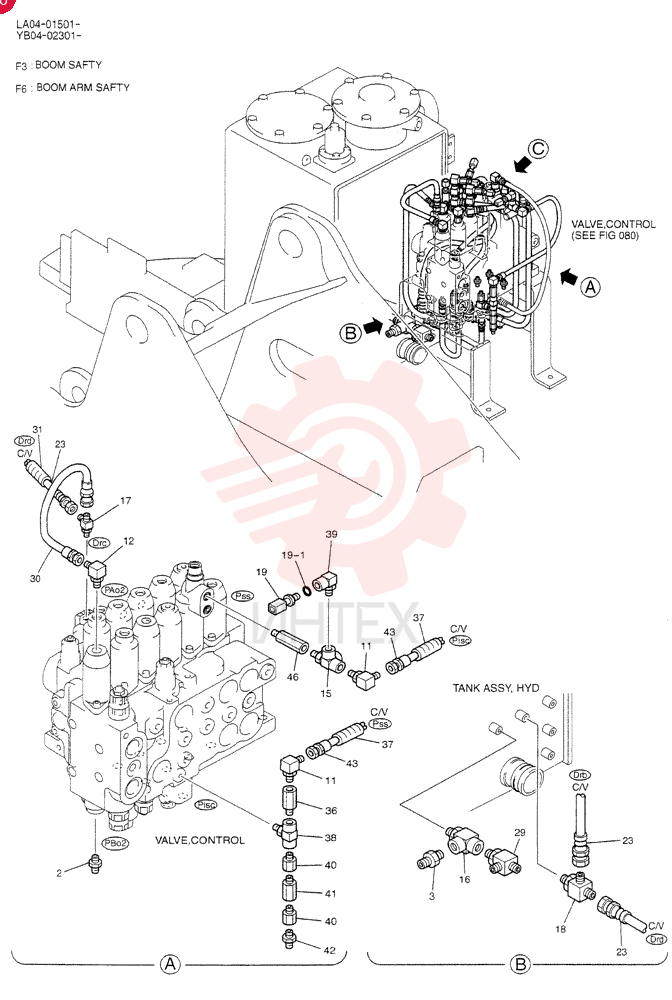 CONTROL LINES, MAIN (BOOM SAFETY) YB06H00014F3 (1)